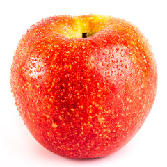 Fresh red apple isolated on white. With clipping path