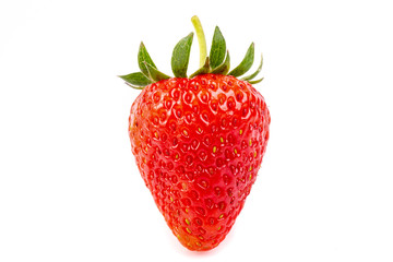 Red berry strawberry isolated on white background with clipping path