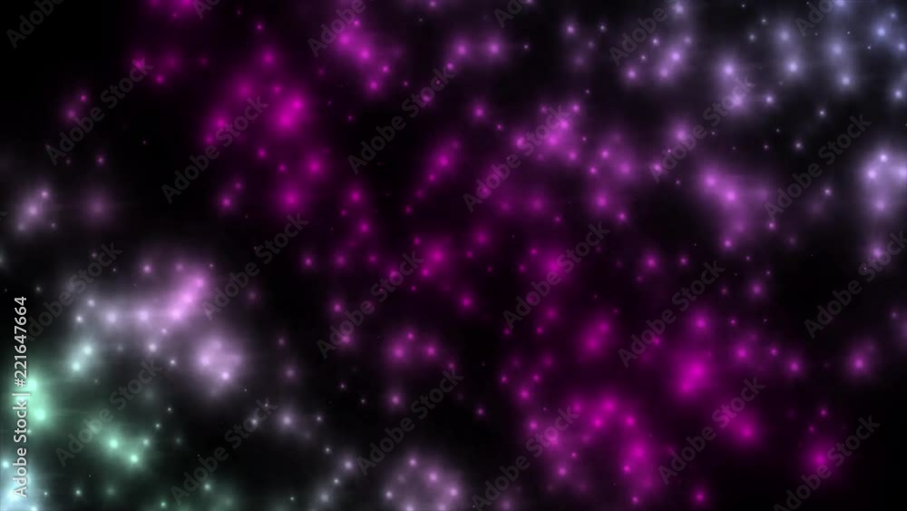 Poster star glow flickering moving particle graphic animation background