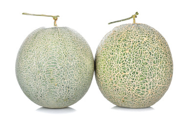 melon on white background