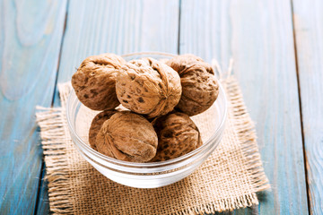 Close up on fresh walnut