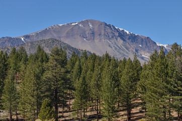 Williams Butte and Dana mountain view from U.S. Route 395 Mono County, California