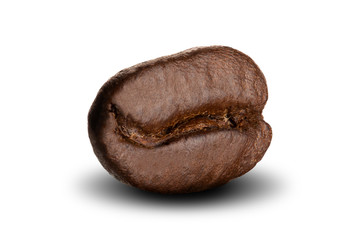 Crushed Coffee Bean With Ground Coffee Fall on Milk Splash