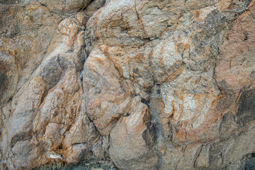 Archaeology layers at dig site