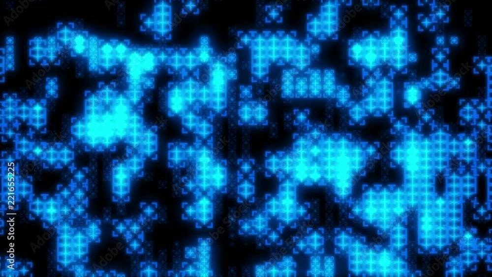 Poster Cross Sign Target Flickering Moving Particle Graphic Background	