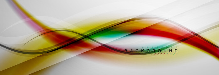 Smooth flowing wave motion concept background
