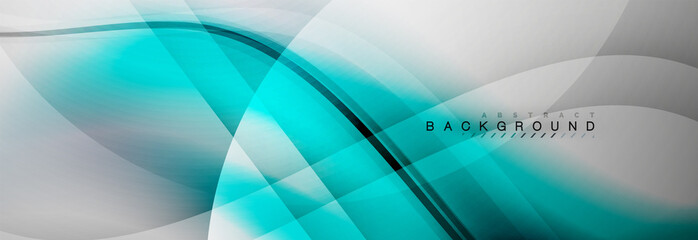 Smooth flowing wave motion concept background
