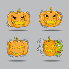 Halloween pumpkin vector