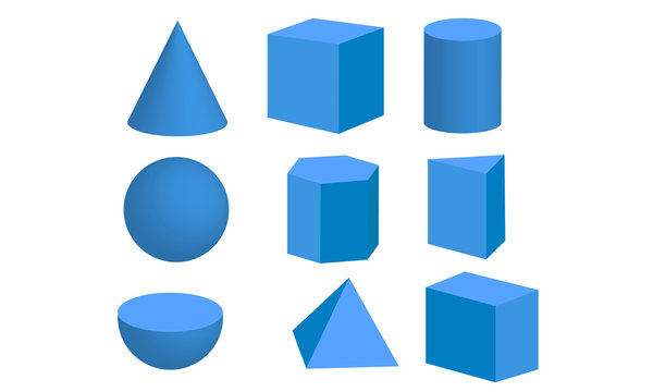Basic 3d geometric shapes