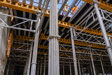 Scaffold. Construction Scaffoldings.