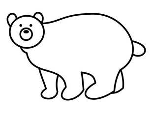熊(線画)