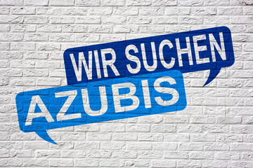 Wir suchen Azubis - Jobsuche und Bewerbung Graffiti