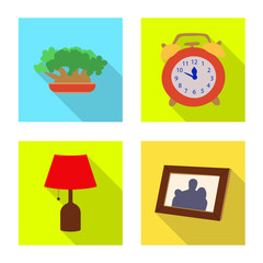 Isolated object of dreams and night icon. Set of dreams and bedroom vector icon for stock.
