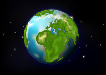 Earth Day. Eco friendly concept. Vector illustration. Earth day concept. World environment day background. Save the earth. Happy Earth Day Poster or Banner Background.