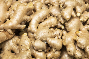 pile of ginger for background