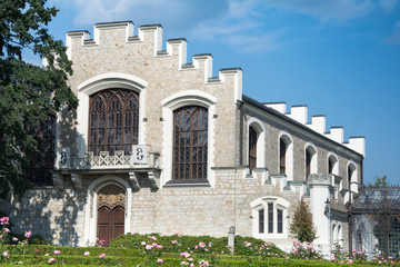 Fototapeta na wymiar Church Hluboka, near Bohemian Budejovice, Czech Republic, Europe 