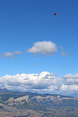 Paraglider in the French Alps