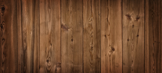 Fototapeta premium Old brown wooden planks background