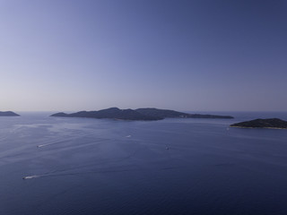 Aerial Beautiful Landscape and Sea in Croatia