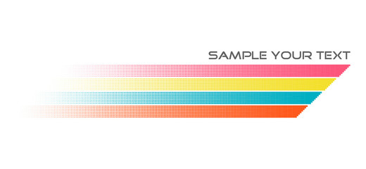Line pixel template for printing. Design Template Element