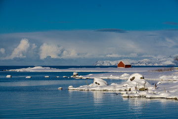 Wintermorning Lofoten Islands