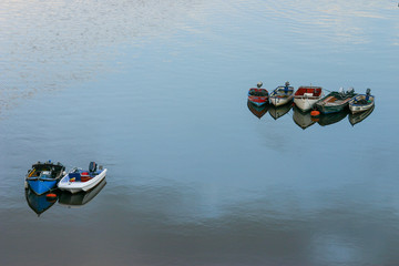 Boats on calm water