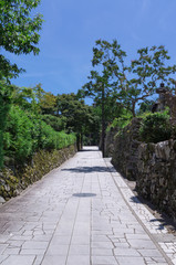 Approach to a Enryaku-ji Temple,kyoto, Japan.