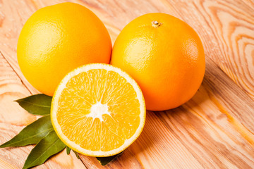 Orange fruit. Fresh isolated citrus