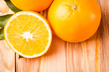 Orange fruit. Fresh isolated citrus