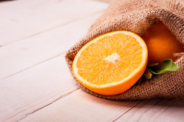 Orange fruit. Fresh isolated citrus