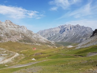Spectacular mountains of European peaks in Cantabria and Asturias Spain