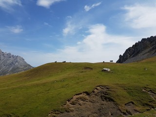 Fototapeta premium Spectacular mountains of European peaks in Cantabria and Asturias Spain