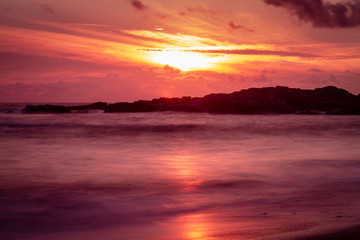 Long exposure shot at Gwithian Beach, Cornwall 1