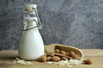 Almond vegetable milk organic bio