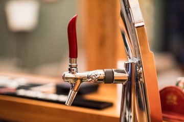 a tap for beer closeup