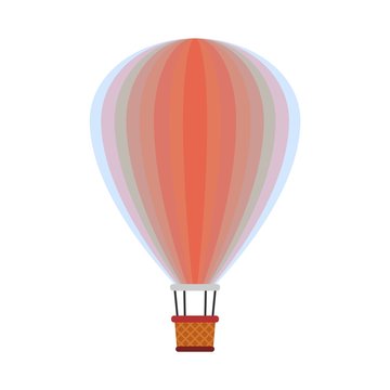 Hot air balloon vector illustration
