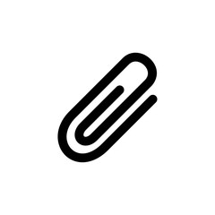 Obraz premium Paperclip vector icon isolated on background. Trendy sweet symbol. Pixel perfect. illustration EPS 10.