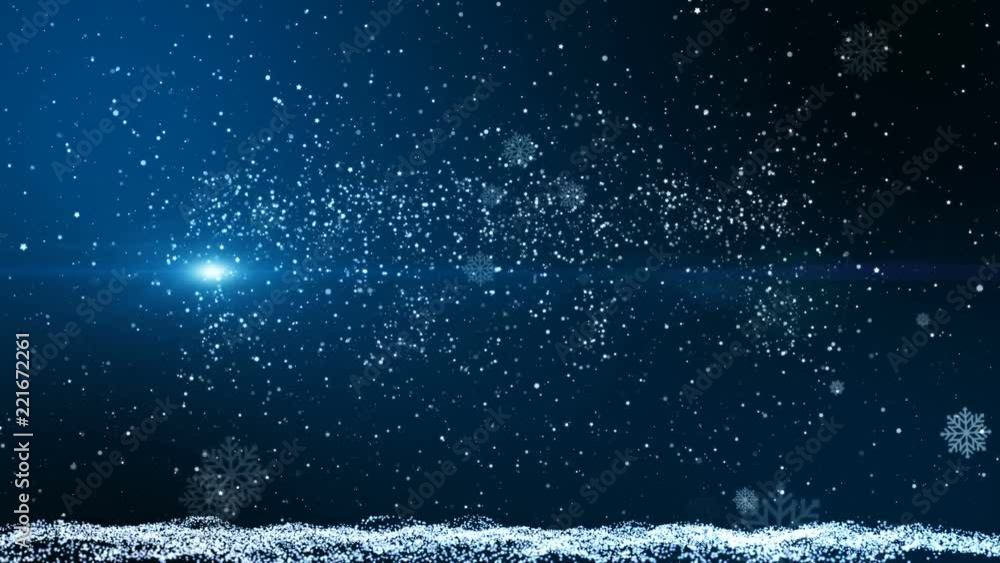 Poster animation motion background, the particle merges into a happy new year 2019 with light ray beam.