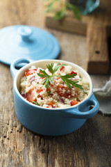 Couscous salad with vegetables