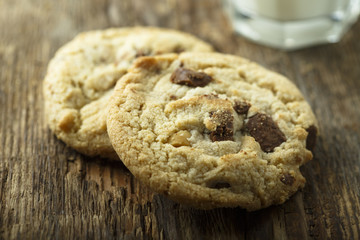 Homemade chocolate chip cookies