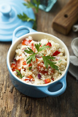 Couscous salad with vegetables