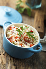 Couscous salad with vegetables