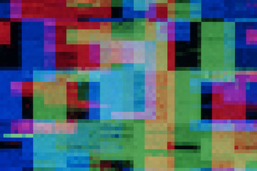 Pixel pattern of a digital glitch / Abstract background, pattern of a digital glitch.