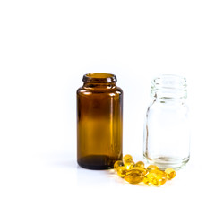 Medicine pills or capsules