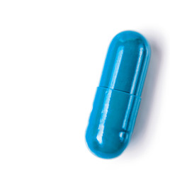 Medicine green and yellow pills or capsules