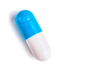 Medicine green and yellow pills or capsules