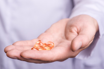 Medicine pills or capsules