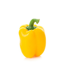 yellow pepper isolated on white background