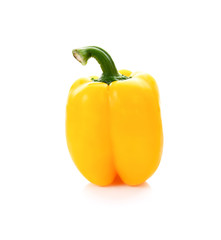 yellow pepper isolated on white background