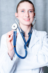 Medical healthcare. Doctor with stethoscope.